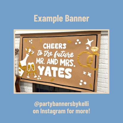 Engagement Party Banner Templates