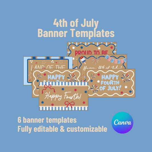 Fourth of July Banner Templates
