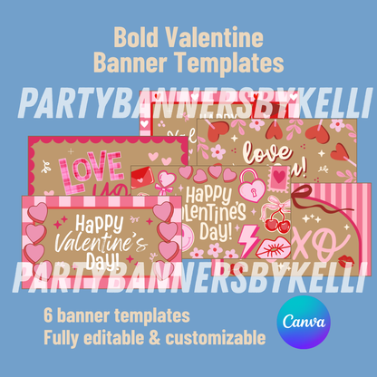 Bold Valentine's Day Banner Templates