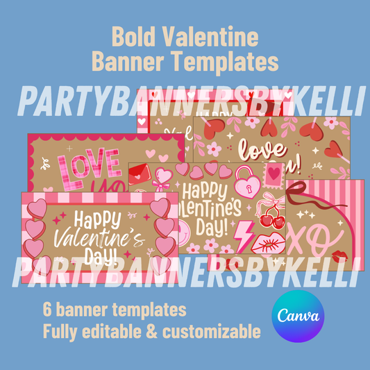 Bold Valentine's Day Banner Templates