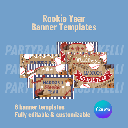 Rookie Year Banner Templates