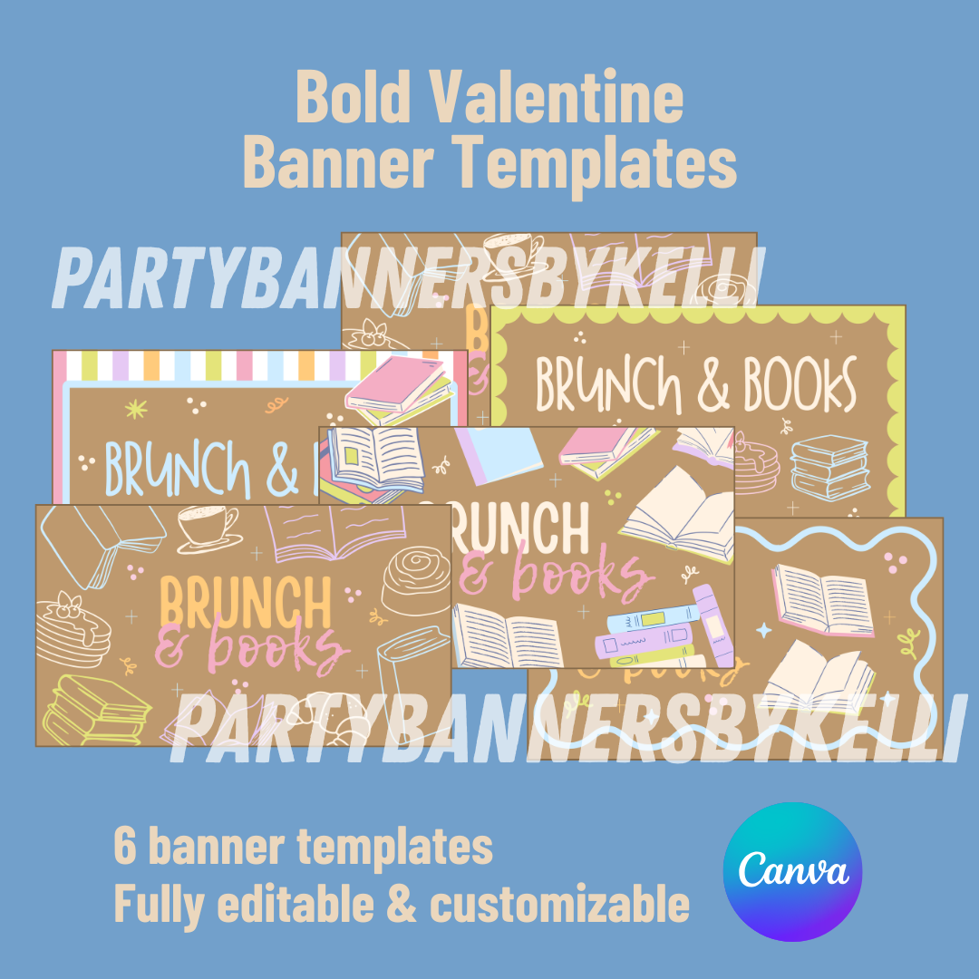 Brunch & Books Banner Templates