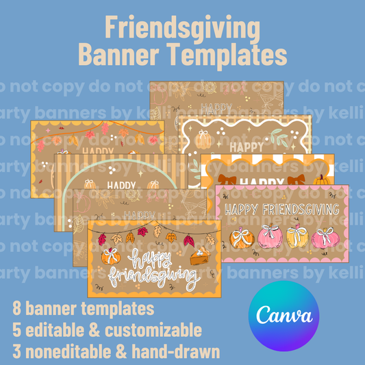 Friendsgiving Banner Templates