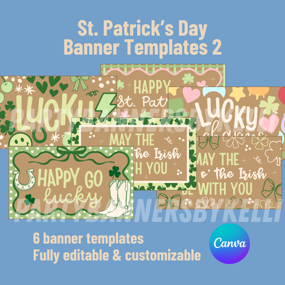 St. Patrick's Day Banner Templates 2