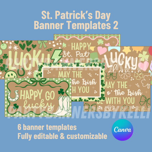 St. Patrick's Day Banner Templates 2