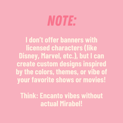 * Custom Handpainted Banner *